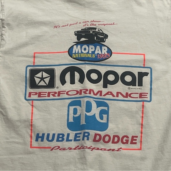 Vintage Single stitch 1993 mopar nationals 90’s racing t shirt - Picture 8 of 11